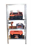 Work>it® stålreol med 4 hylder 147×75×30 cm galvaniseret